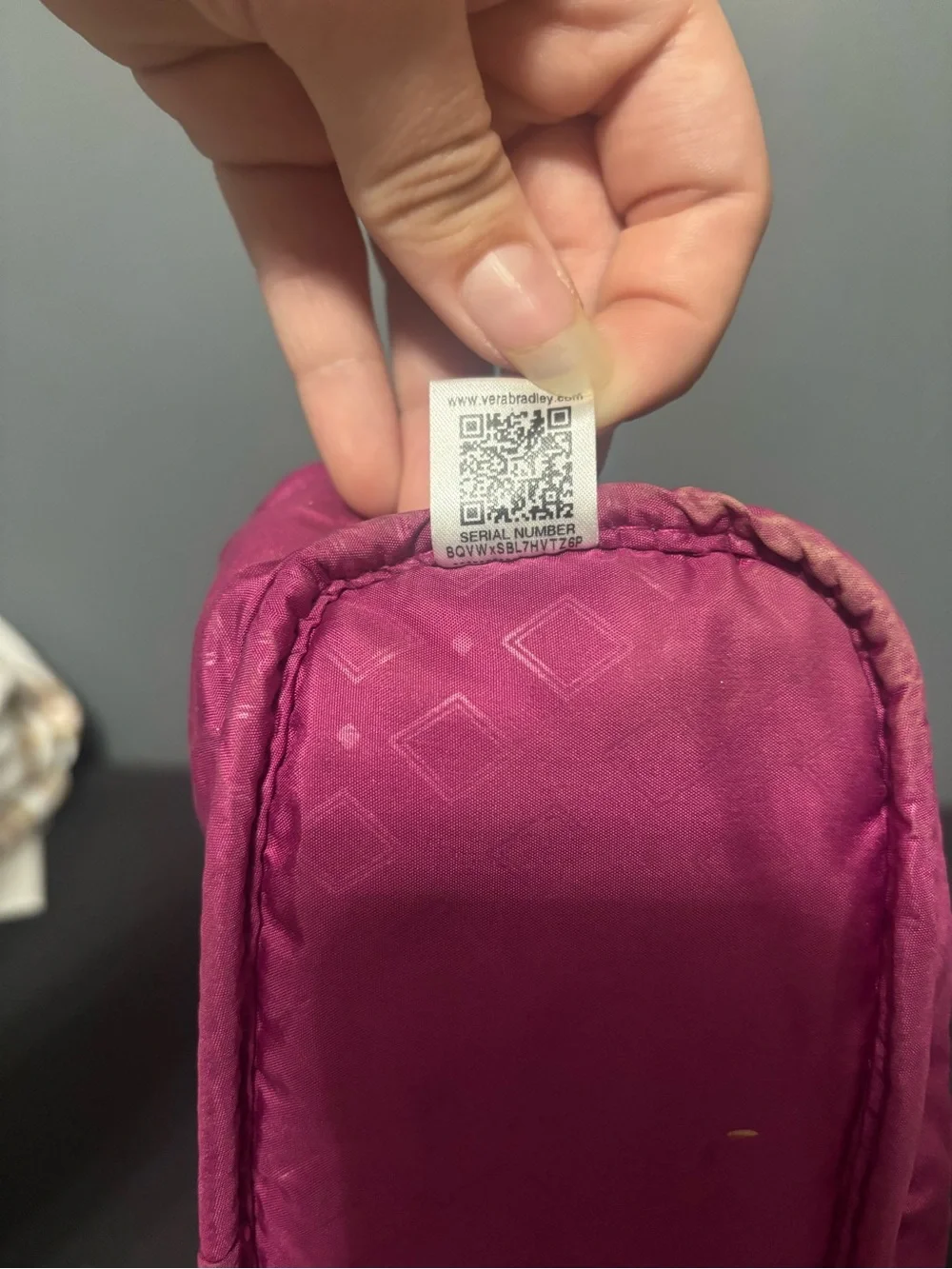 Vera Bradley Cosmetic Makeup Bag Multicolor Pink Floral Fabric Zip